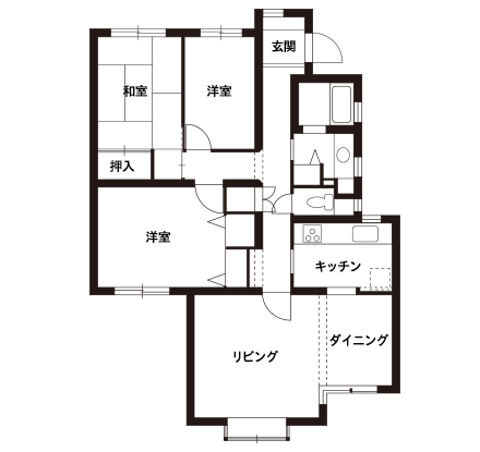 ビフォーアフター平面図