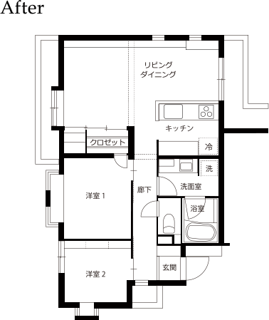 改装後の図面