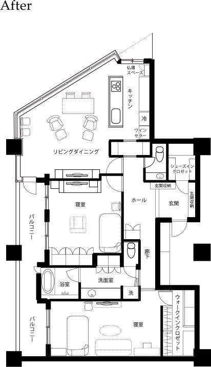 改装後の図面