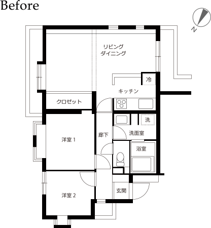 ビフォー平面図