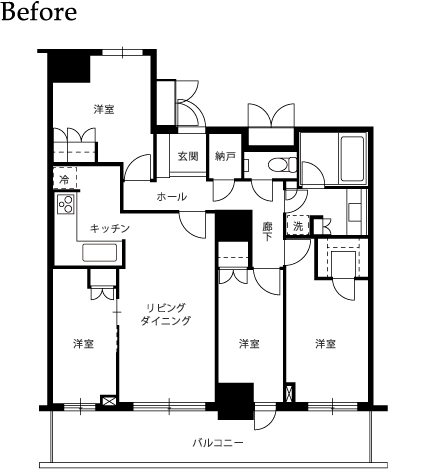 改装前の図面