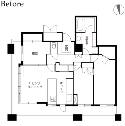 ビフォー平面図