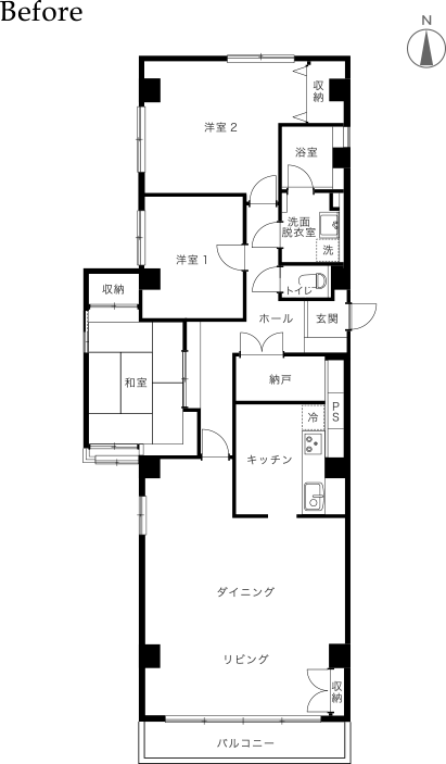 ビフォー平面図