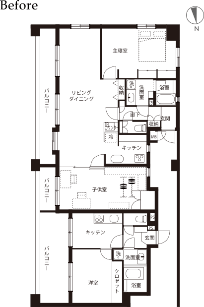 ビフォー平面図