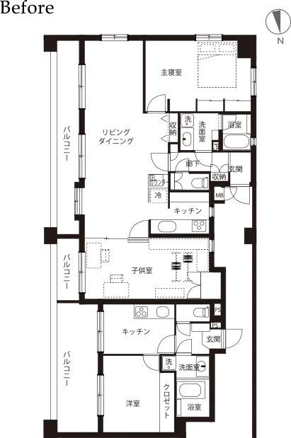 BEFORE | 間取り図