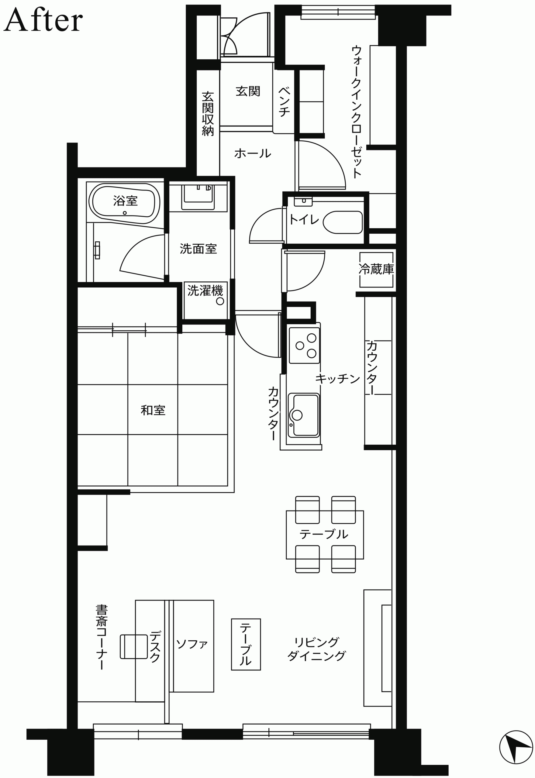 アフター平面図