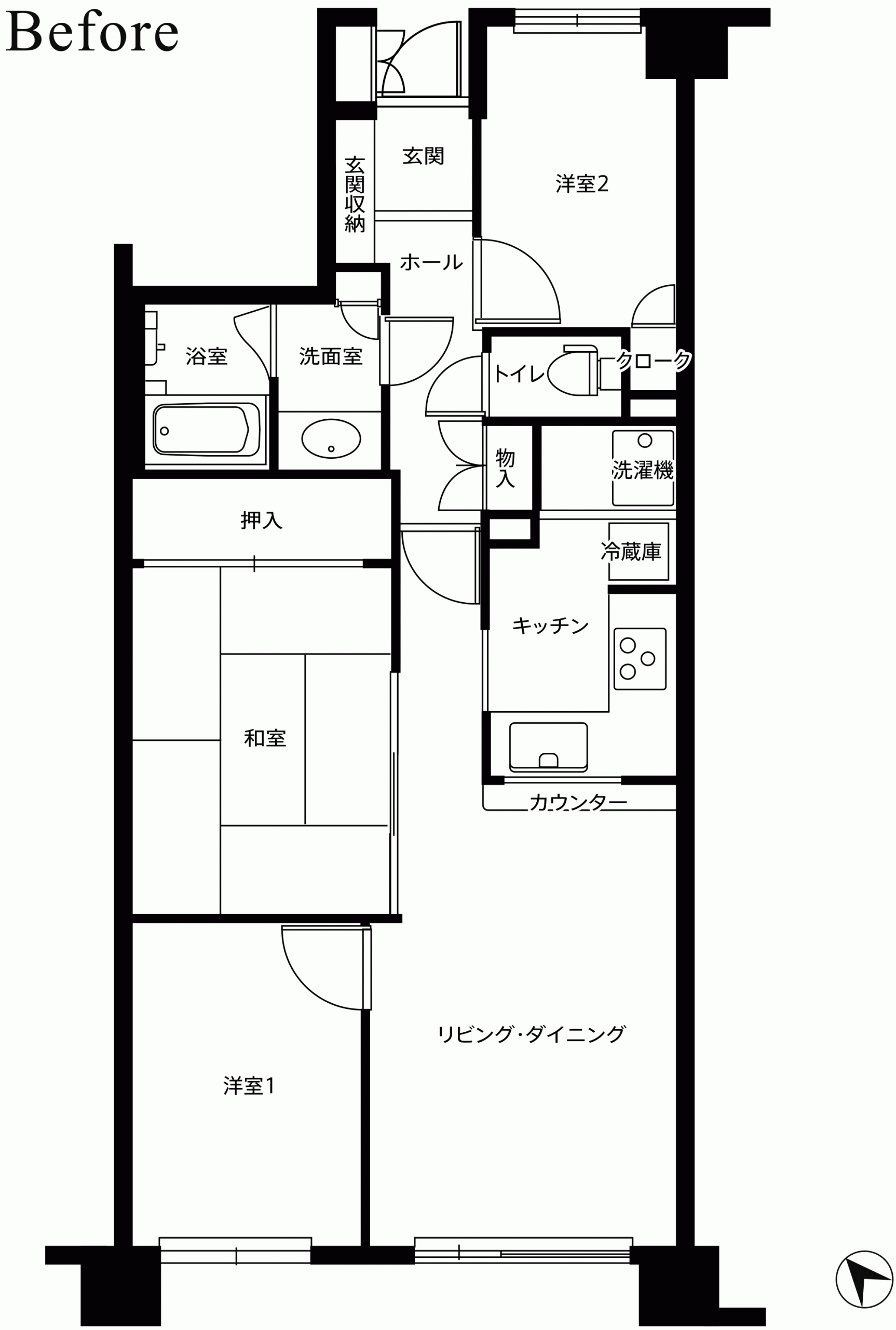 ビフォー平面図