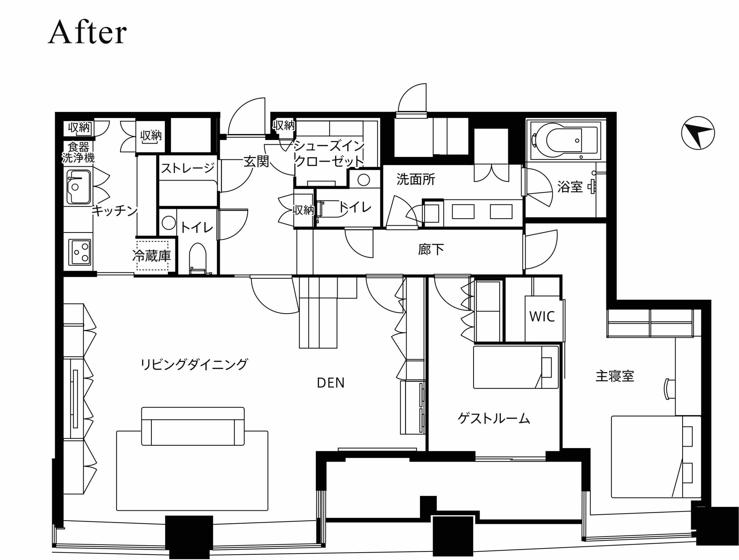 ビフォーアフター平面図