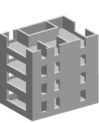 マンションの主な構造の一つ、壁式構造