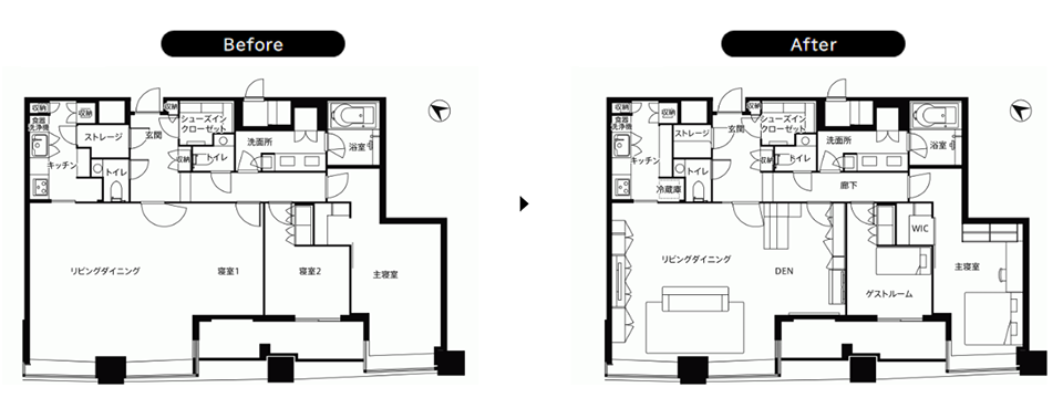 ビフォーアフター平面図