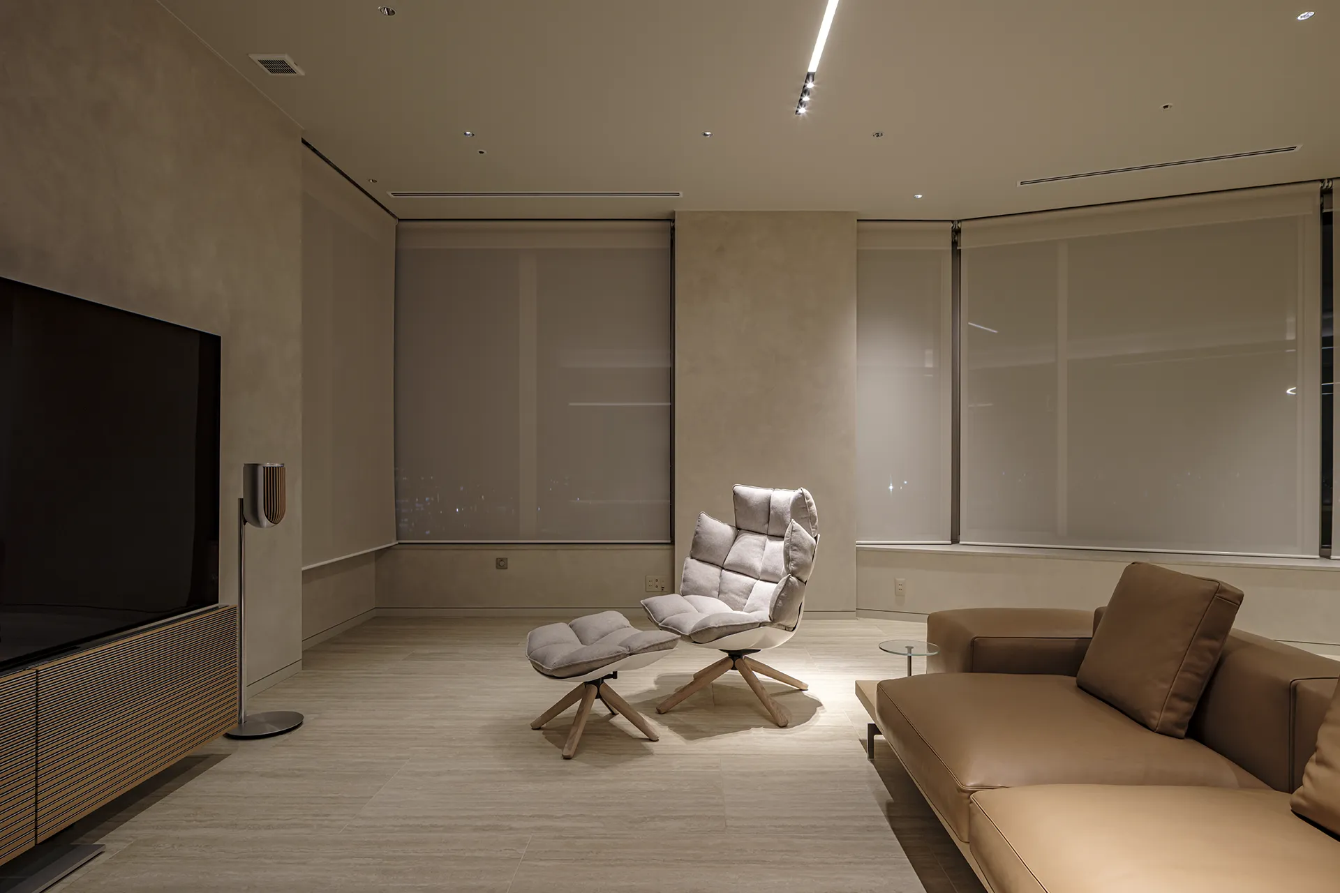 ゆったりと過ごせるリビング