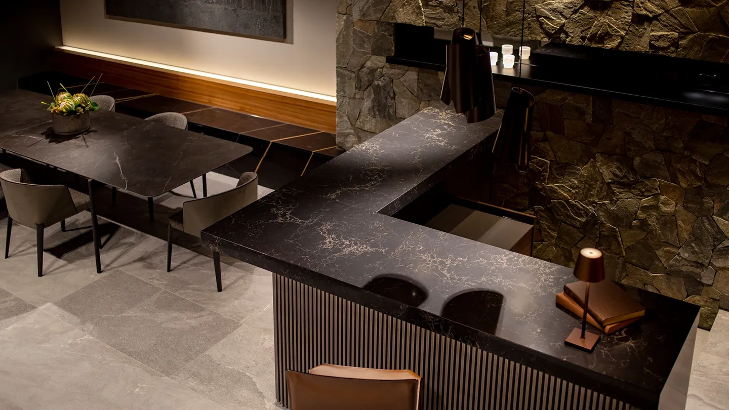 キッチンで人気の大理石